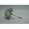 Bridal Wedding Posy with Baby Blue and Ivory Roses